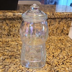 Clear Glass Candy Jar